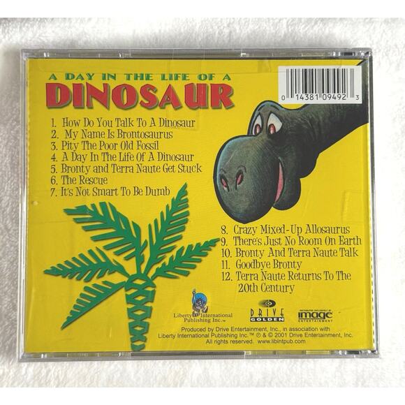 A Day in the Life of a Dinosaur CD 2001 Kids Story Songs Brontosaurus - New - Picture 2 of 5